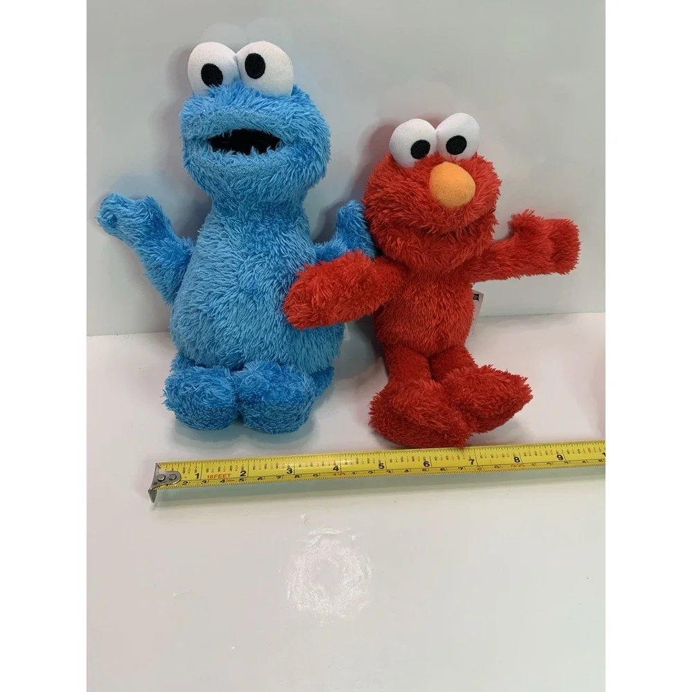 Sesame Street Best Friends Cookie Monster & Elmo Plush Stuffed Toys Hasbro 2013 - Picture 16 of 16